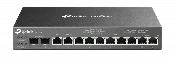 TP-Link ER7212PC – Gigabit VPN-ruter med PoE+ og innebygd Omada-kontroller - Bilde 3
